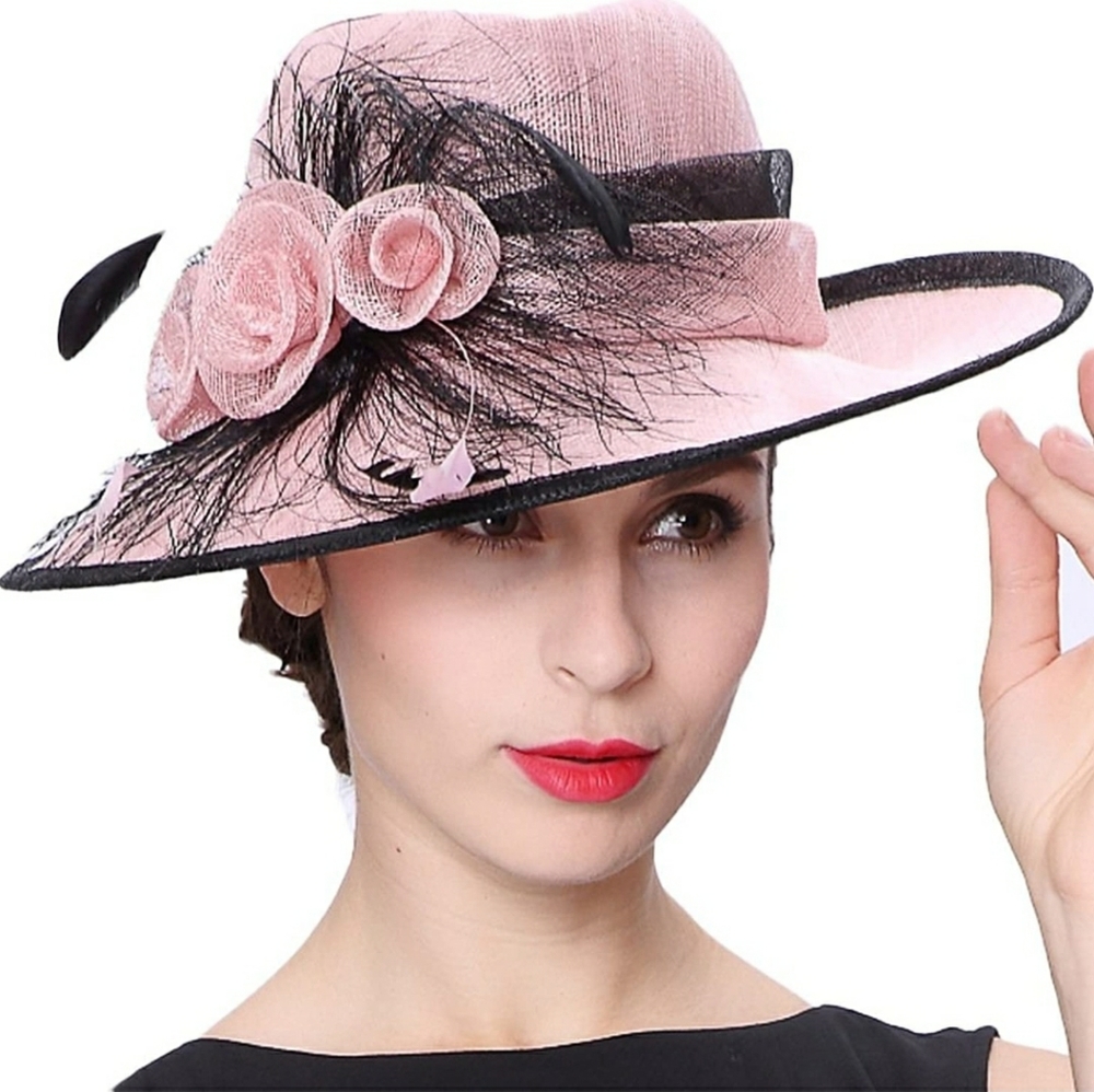 Koola's hats Women 3 Layers Sinamay Kentucky Derby